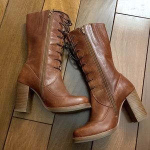 New unworn Anthropologie Cubanas Lace-up Highfield Boots